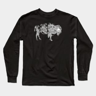 Animal Silhouette Long Sleeve T-Shirt